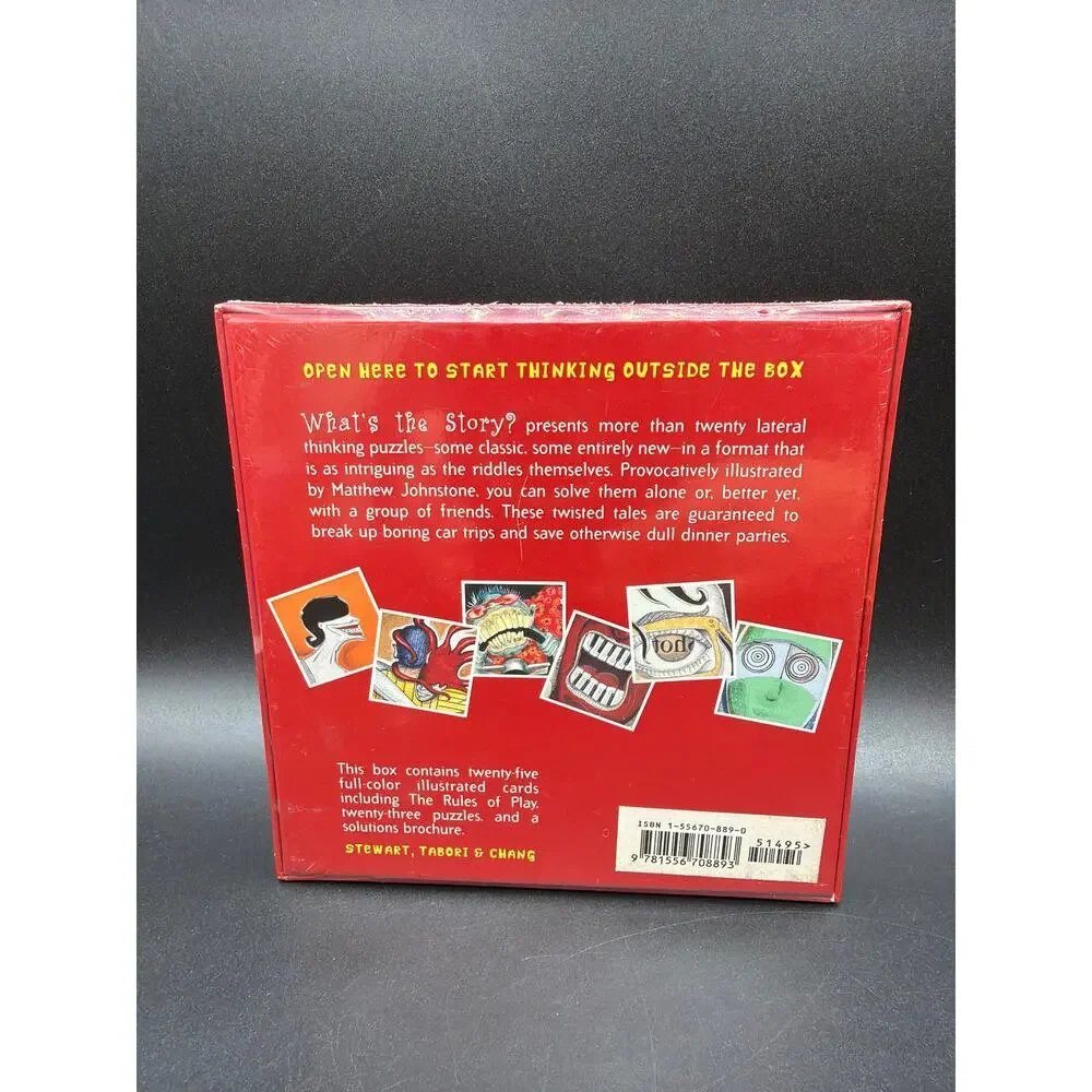 What’s the Story Matthew Johnstone Lateral Thinking Puzzle Cards 1999 NEW SEALED